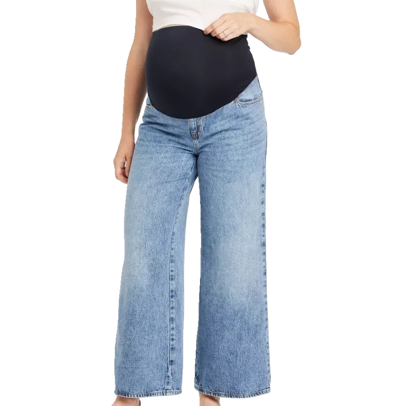 Over Belly Vintage Straight Crossover Panel Maternity Pants – Isabel Maternity by Ingrid & Isabel