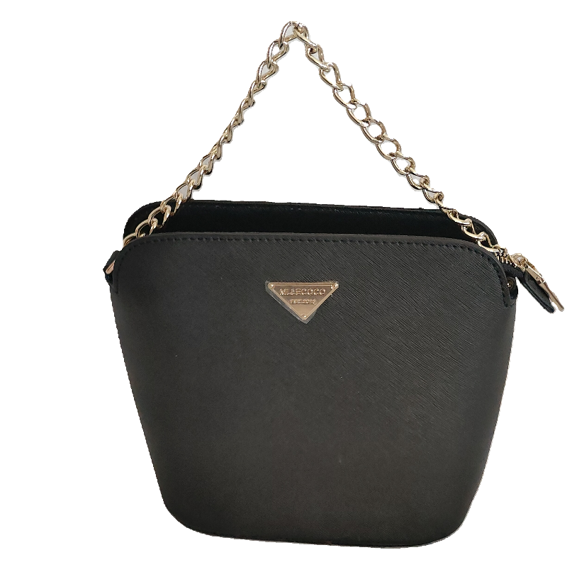 Mllecoco Black Solid Leather Handbag