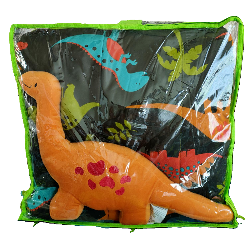 Dinosaur Printed Design Comforter – 6 Pieces Twin Size Kids Bed In a Bag.