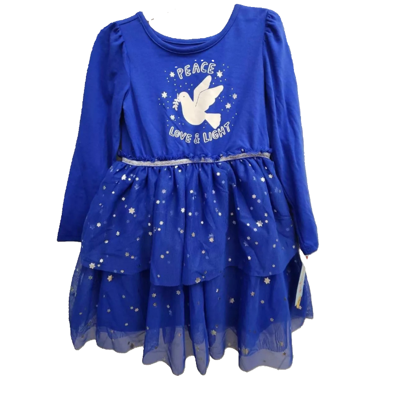 Girl Toddler Blue Long Sleeve Glitter Tutu Dress – Cat & Jack