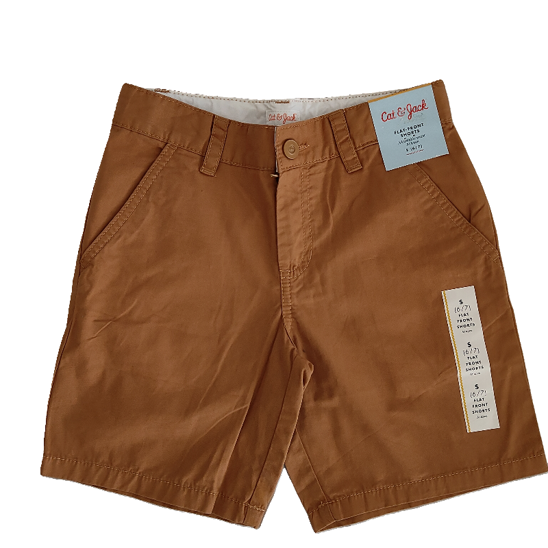 Boy’s Brown Flat-Front ‘At Knee’ Shorts – Cat & Jack