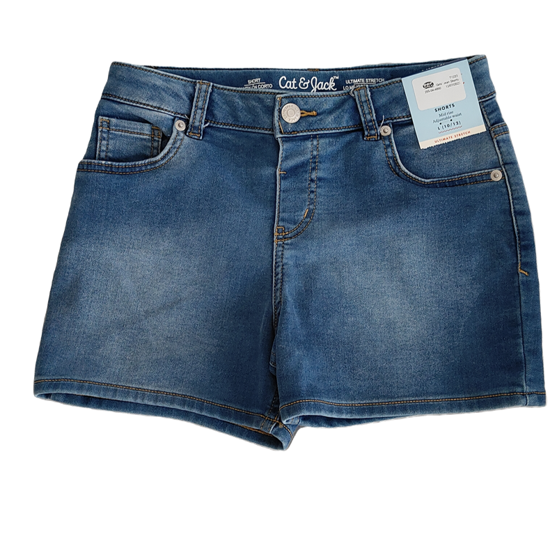 Girls Medium Wash Ultimate Stretch Jean Shorts – Cat & Jack