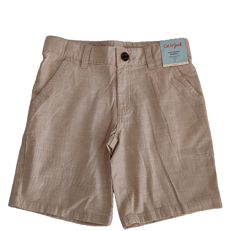Tan Chambray Flat-Front Adjustable Waist Shorts – Cat & Jack