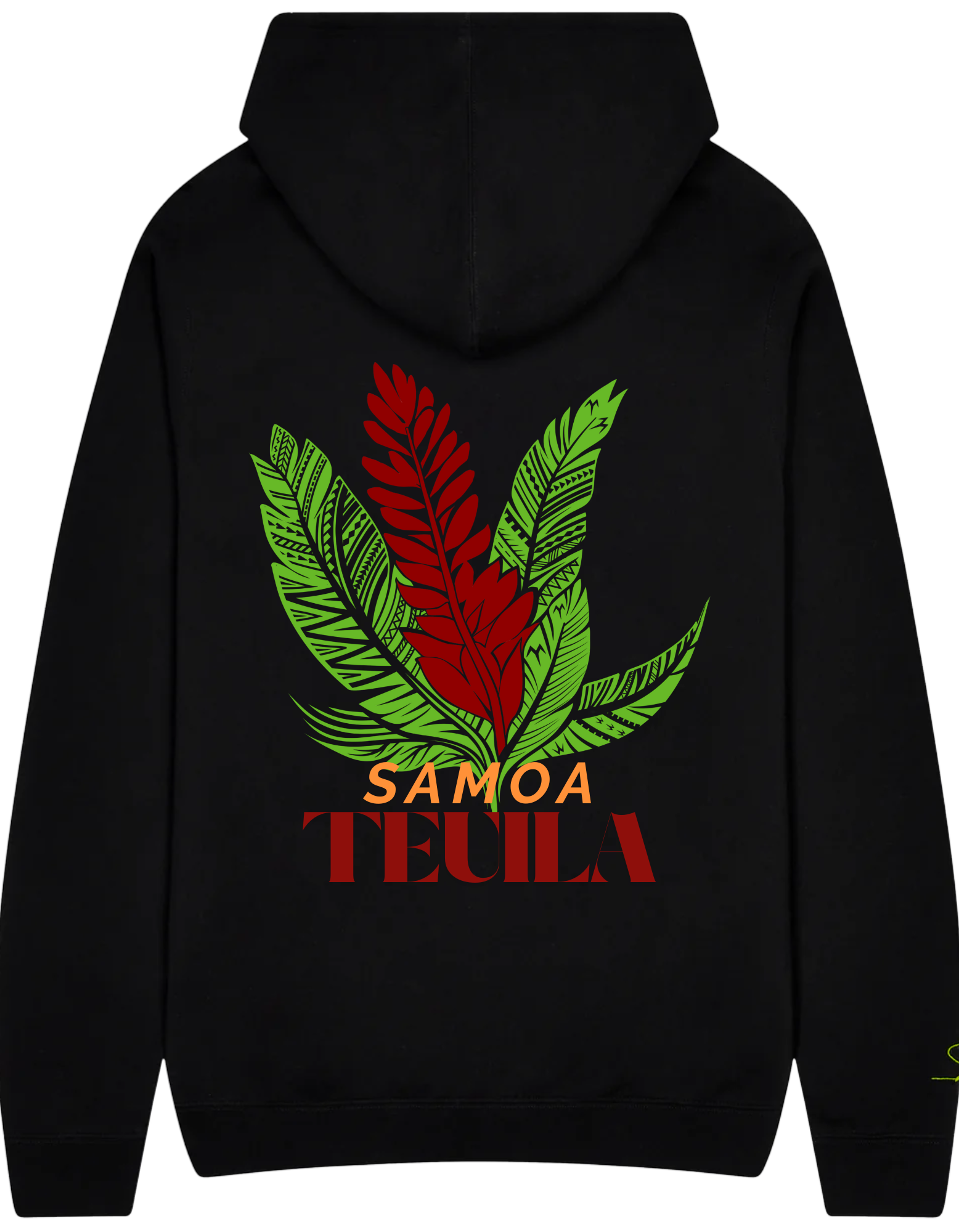 IPAMO Teuila – Relaxed Pullover Hoodie – Black