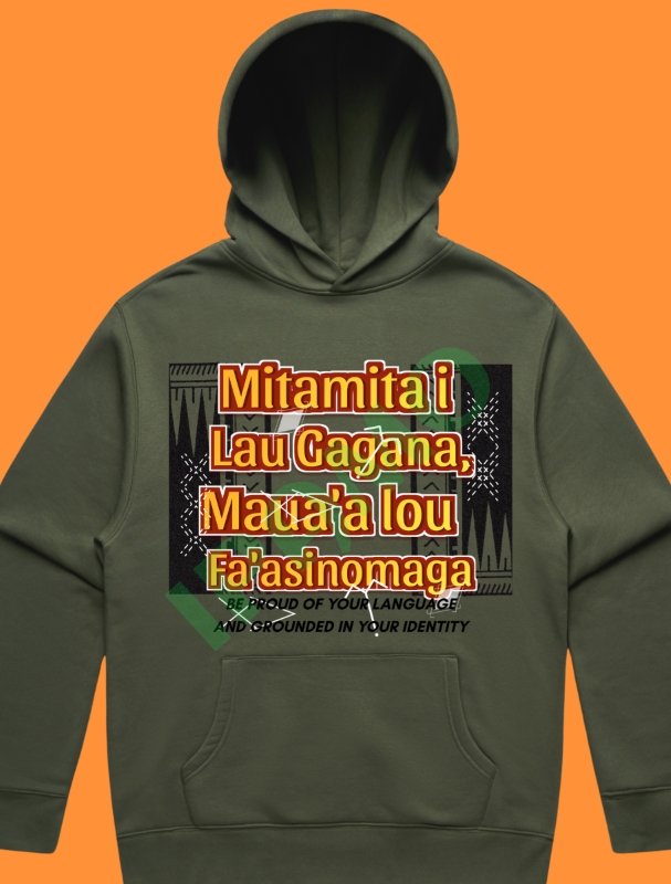 Relax Pullover Hoodie – Be Proud Of Your Language And Grounded In Your Identity – Mitamita I Lau Gagana, Maua’a Lou Faasinomaga
